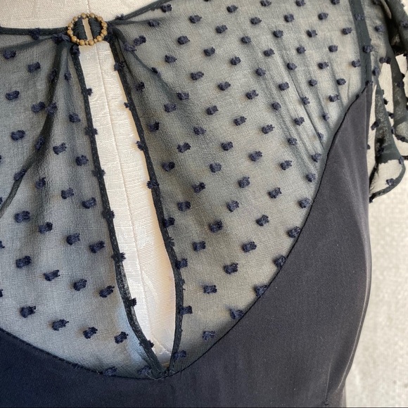 Anthro VTG 90s Witchy Woman Silk Faux Bustier Top - Picture 6 of 8